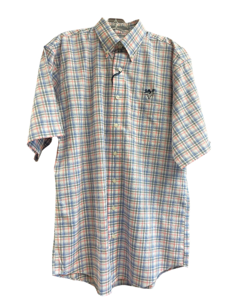 Pink, Blue & Grey Short Sleeve
