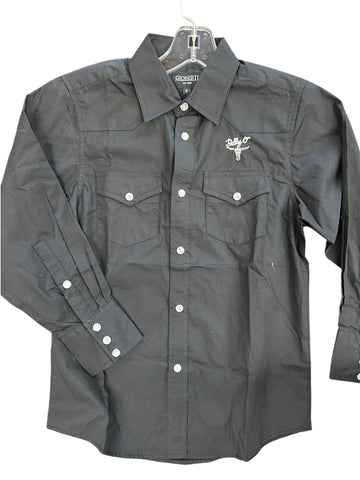 Youth Black Cowboys Shirt