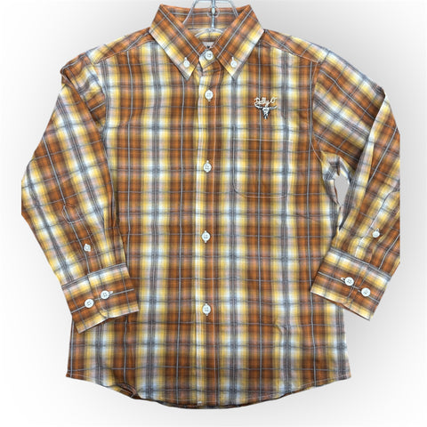 Youth Yellow Orange Cowboy Shirt