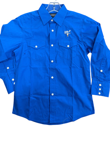 Youth Navy Cowboy Shirt