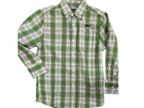 Youth Green/White Cowboy Shirts