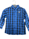 Youth Blue and Black Cowboy Shirt