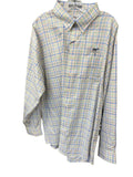 Salmon Blue Green Long Sleeve
